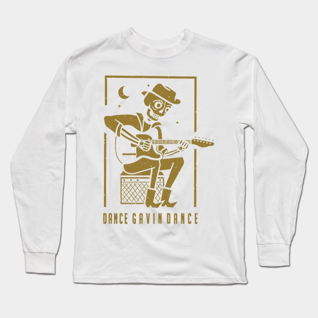 Vintage skull music Long Sleeve T-Shirt by Arestration